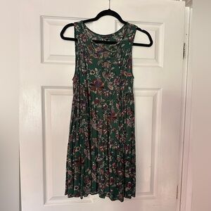 American Eagle Green Floral Dress
